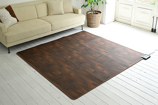 商品情報_フローリング調ホットカーペット（ラグサイズ） | 山善の商品