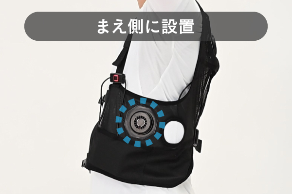 商品情報_ファン付きウェアの中に着るペルチェベスト | 山善の