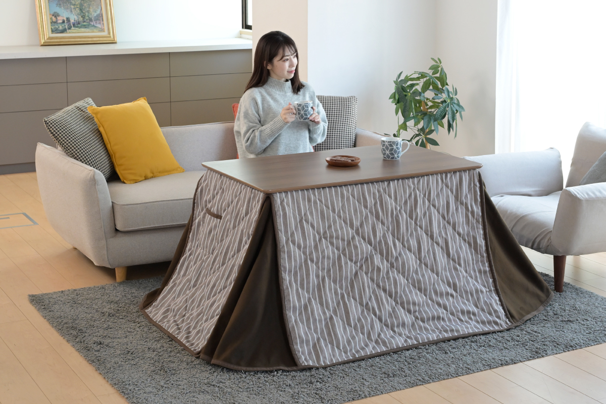商品情報_高さ2wayリビングテーブルこたつ【布団セット】 | 山善の商品