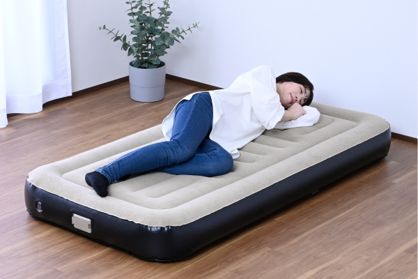 商品情報_脱着式ポンプ付きエアベッド (シングル) | 山善の商品情報