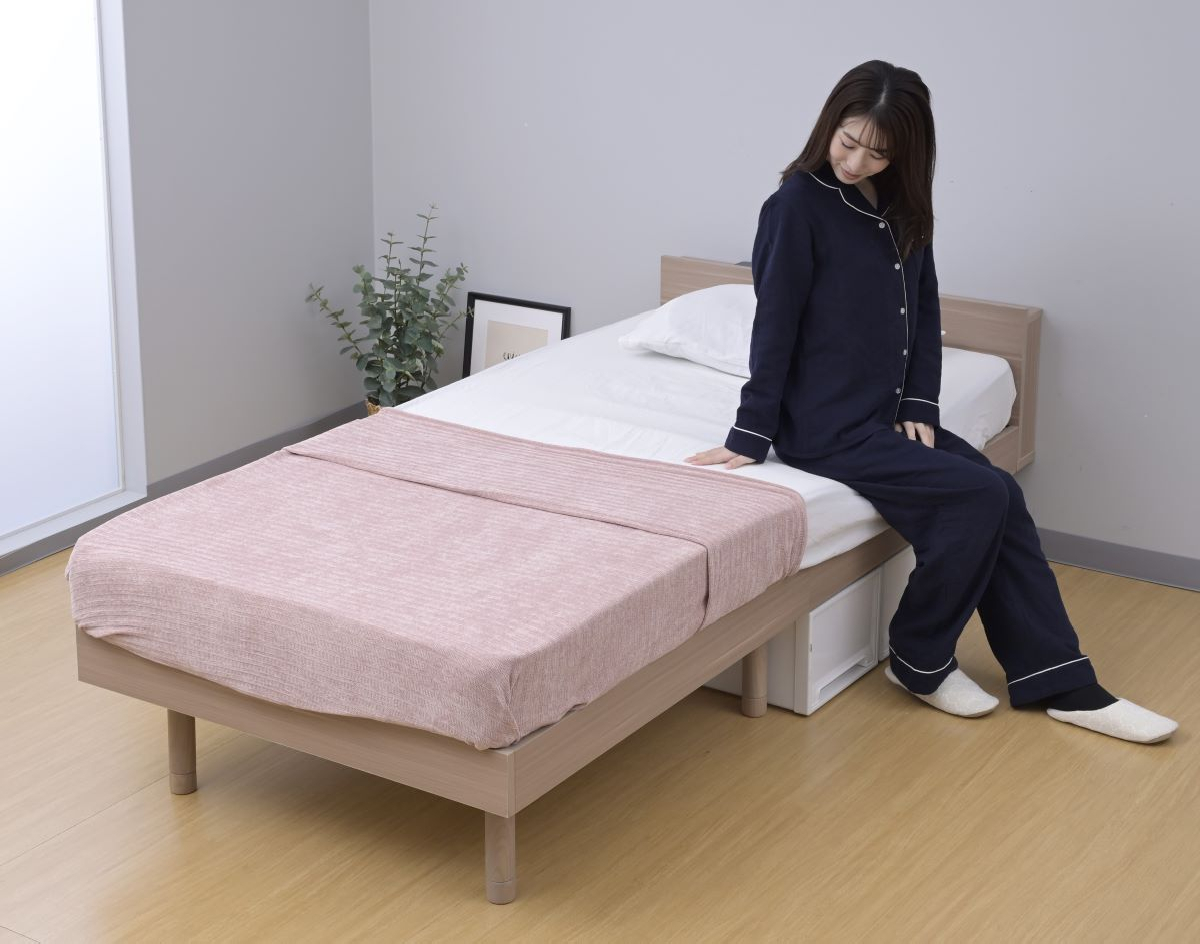 ベッドフレーム Primadonna SHOP Lottie ファブリックベッドフレーム ヘッドボード付（30cm） | 【公式