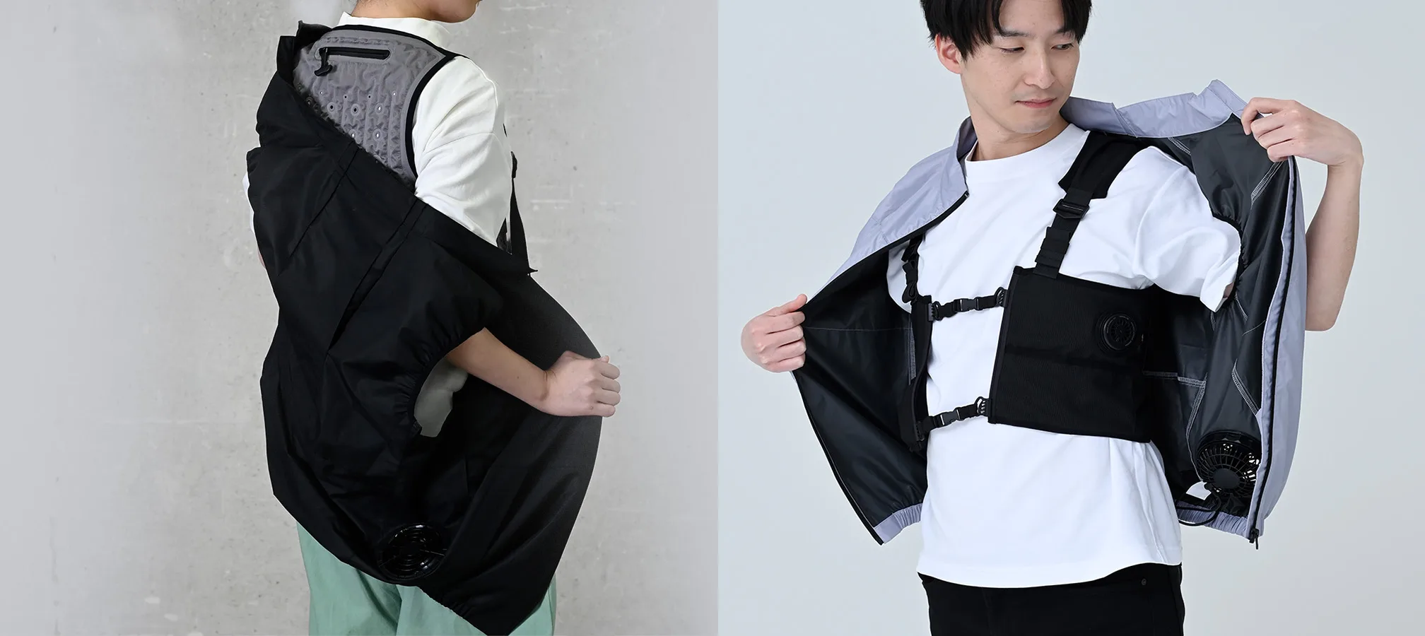 ファン付きウェアとの併用イメージ