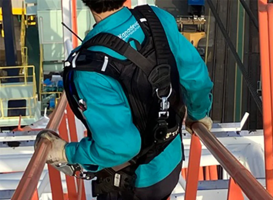 設備点検中の様子