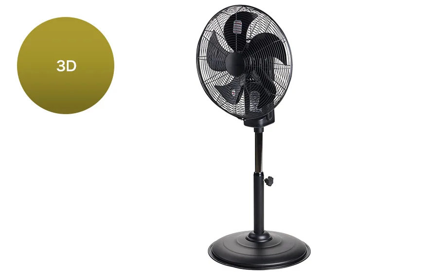 工場扇 3D首振り45cmDCファン