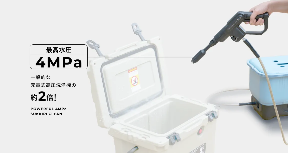 4MPaの強力な水圧