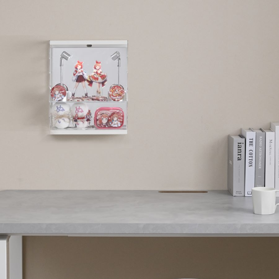 壁掛け推し活コレクションケース（幅30/奥行13cm）