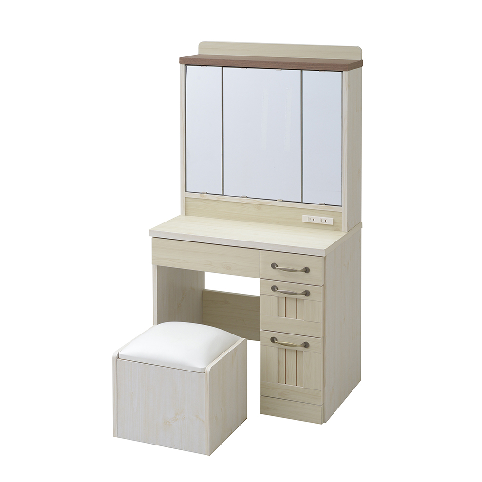 商品情報_三面鏡ドレッサー（椅子付き） | 山善の商品情報サイト