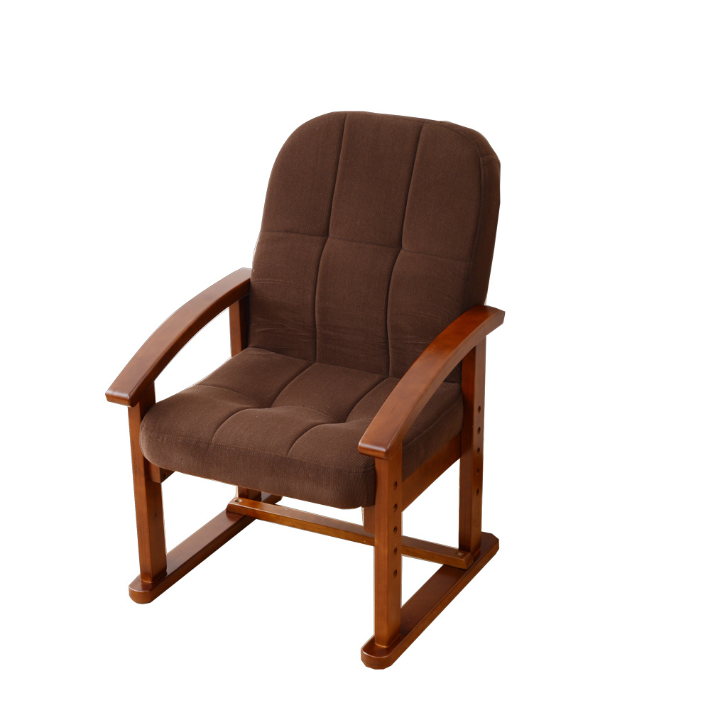 【色: ネイビー】山善 座椅子 コンパクト 座敷用椅子 高座椅子 高さ調節リクラ